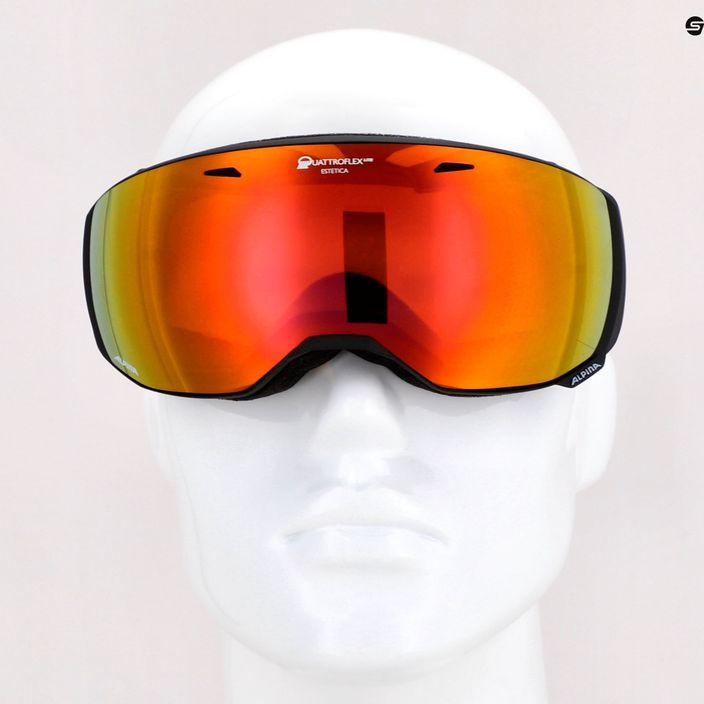 Lyžiarske okuliare Alpina Estetica Q-Lite black/rose matt/rainbow sph 10
