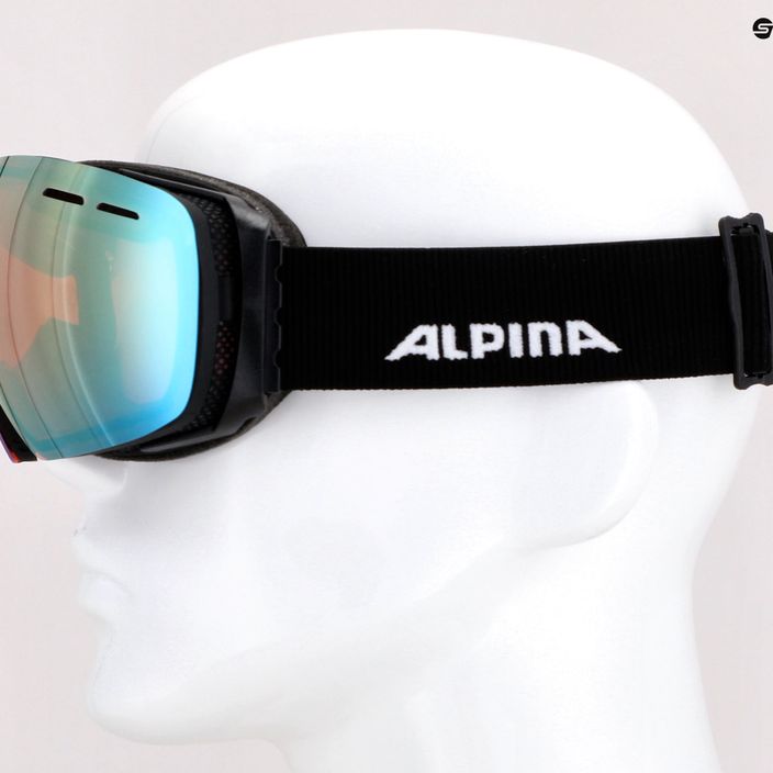 Lyžiarske okuliare Alpina Granby QV black matt/gold sph 10