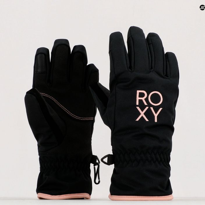 Detské rukavice na snowboard ROXY Freshfields 2021 true black 8