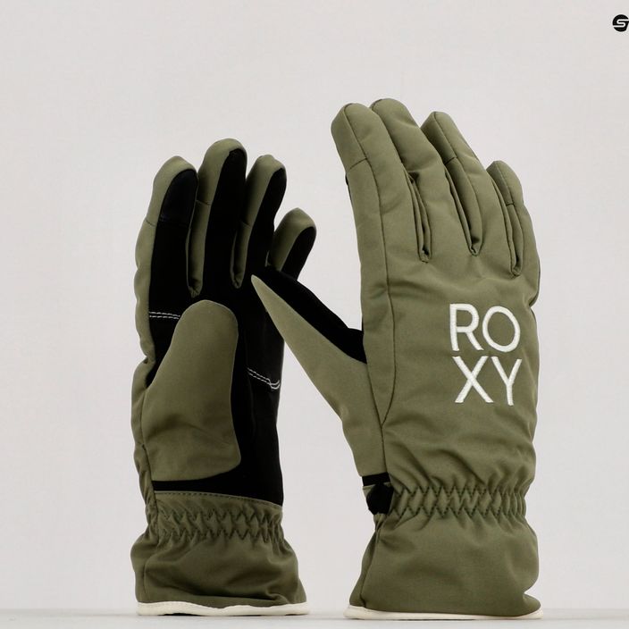 Dámske rukavice na snowboard ROXY Freshfields 2021 deep lichen green 8