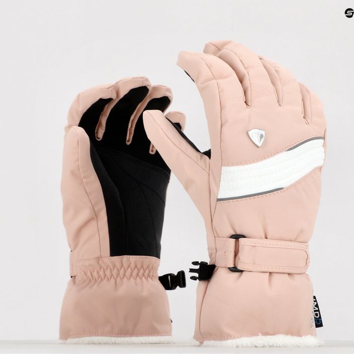 Dámske lyžiarske rukavice Rossignol Saphir Impr G pink 7