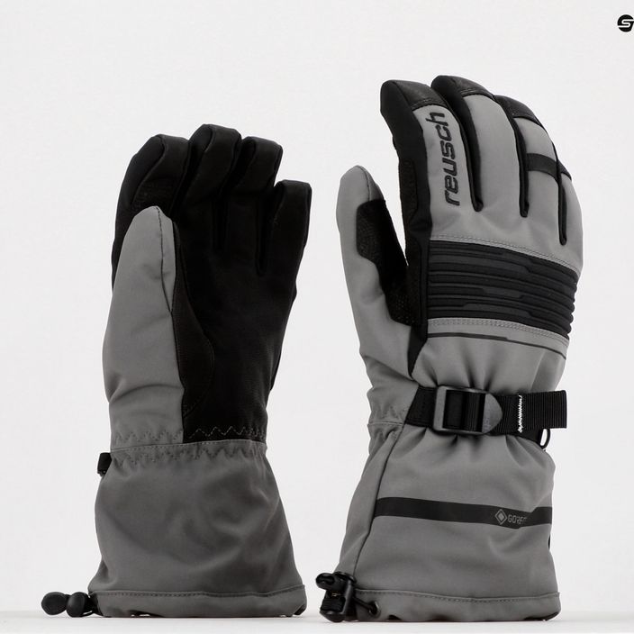 Reusch Isidro GTX sivé lyžiarske rukavice 49/1/319 7