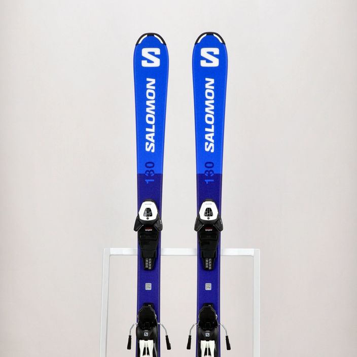Detské zjazdové lyže Salomon S Race MT Jr. + L6 modrá L47419 15