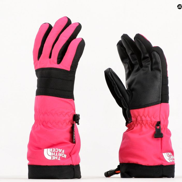 Detské lyžiarske rukavice The North Face Montana Ski pink and black NF0A7RHCND51 7