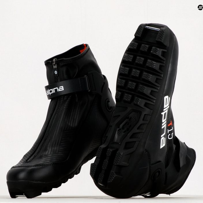 Pánske topánky na bežecké lyžovanie Alpina T 15 black/red 17