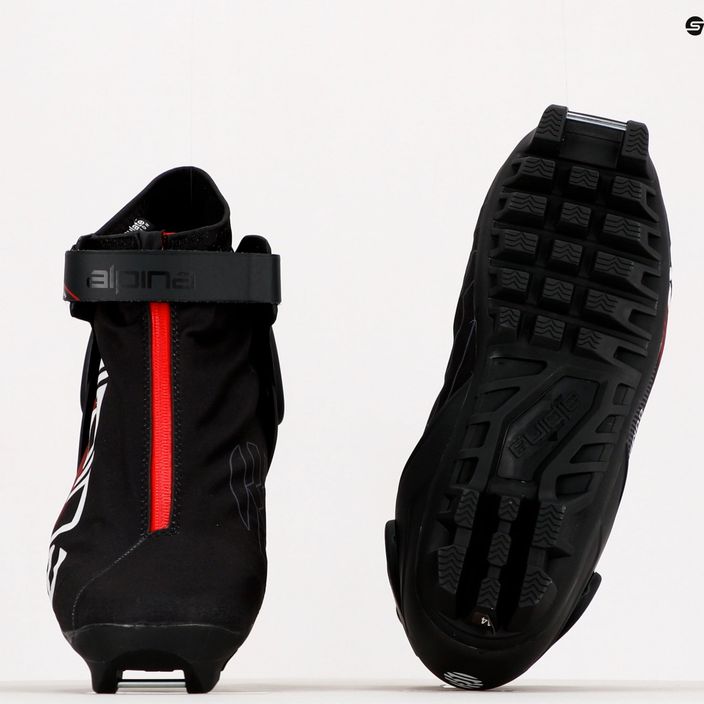Pánske topánky na bežecké lyžovanie Alpina N Combi black/white/red 15