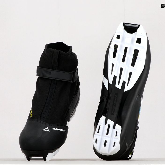 Topánky na bežecké lyžovanie Fischer XC Comfort Pro čierno-žlté S292 17