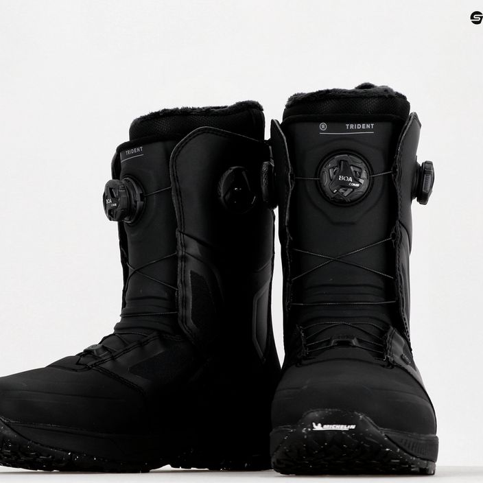 Pánske snowboardové topánky RIDE Trident čierne 12G2 17