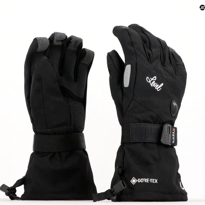 Dámske snowboardové rukavice Level Half Pipe Gore Tex black 1021 6