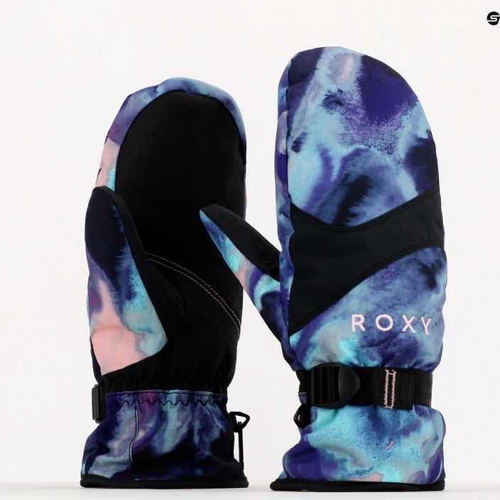 Dámske rukavice na snowboard ROXY Jetty 2021 niebieski/fioletowo/różowo/czarny 8