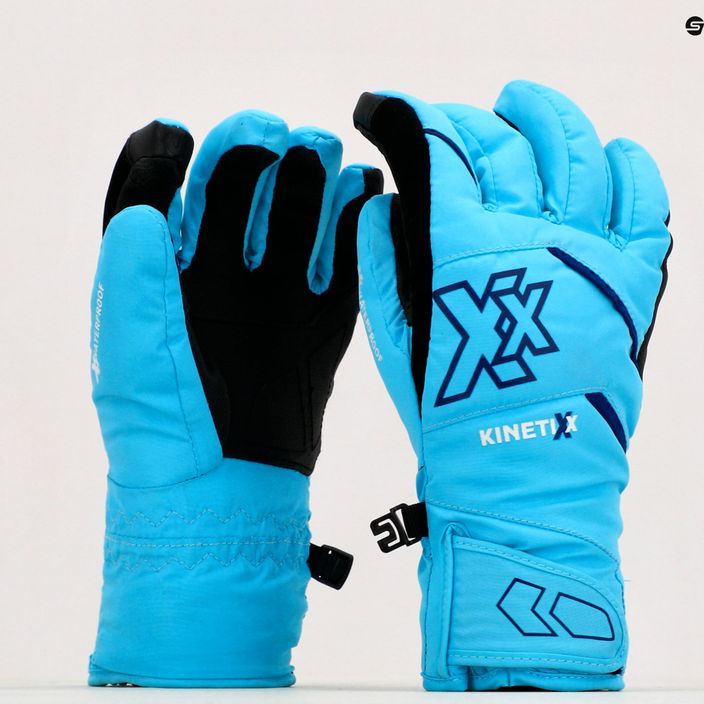 KinetiXx Barny Ski Alpin svetlomodré detské lyžiarske rukavice 7020-600-11 9