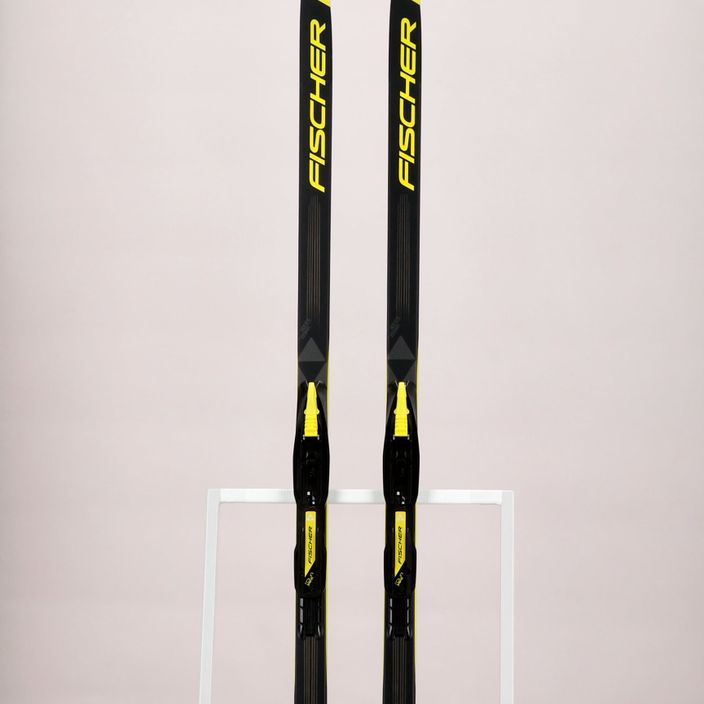 Detské bežecké lyže Fischer Sprint Crown + Tour Step-In black/yellow NP6319V 14