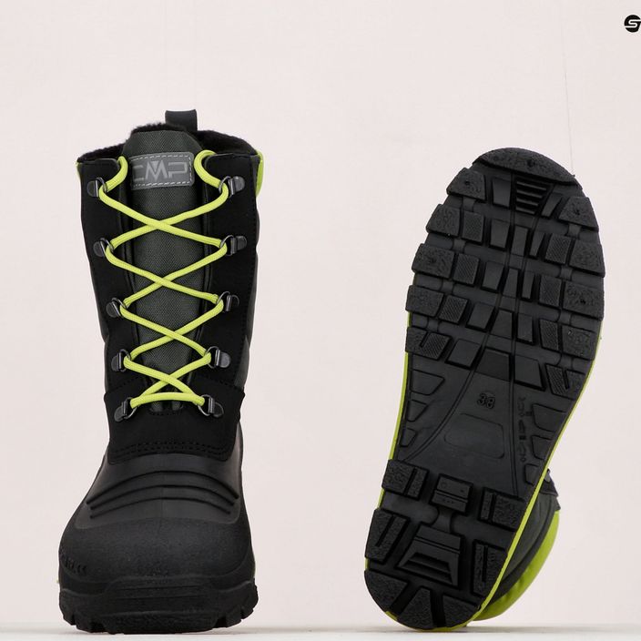 CMP Khalto Snowboots detské trekové topánky sivo-zelené 30Q4684 17