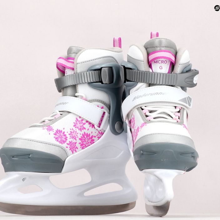 Detské korčule Bladerunner Micro Ice G bielo.ružové 15