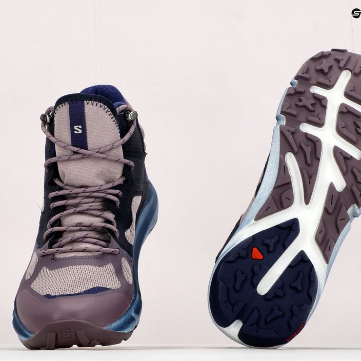 Dámska turistická obuv Salomon Predict Hike Mid GTX fialová L41737 21