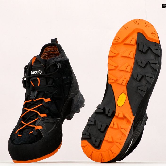 Pánske trekingové topánky AKU Rock Dfs Mid GTX čierno-oranžové 718-18 14