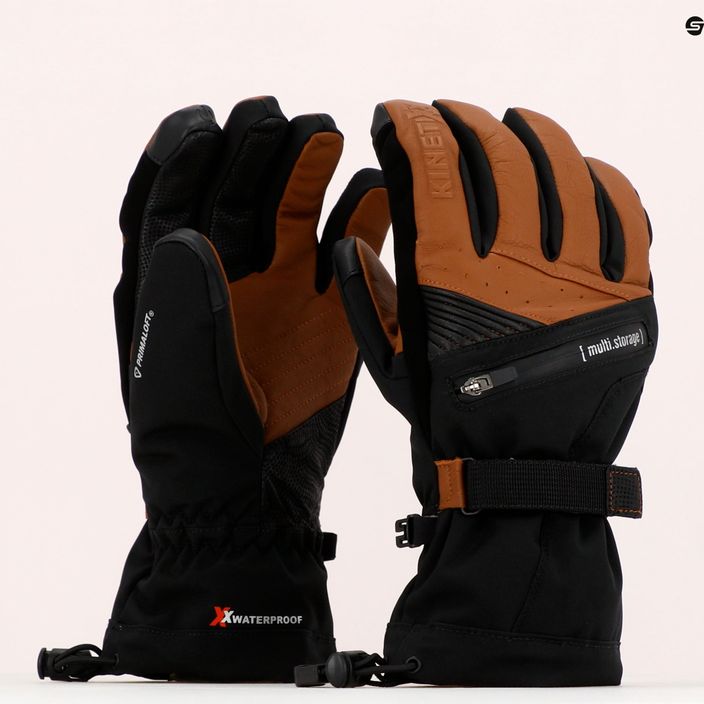 Pánske lyžiarske rukavice KinetiXx Bob Alpin brown 7020-230-05 6