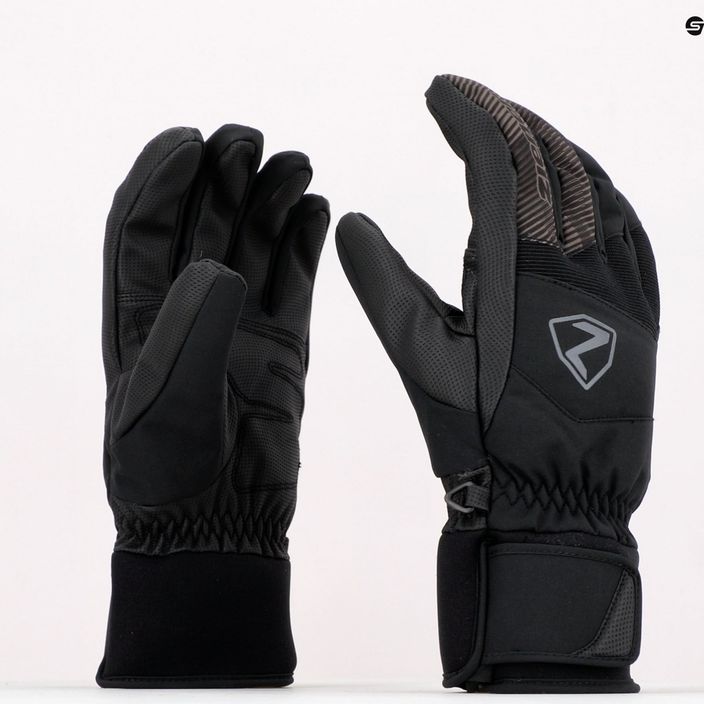 Pánske lyžiarske rukavice ZIENER Ginx As Aw black 801066.12 5