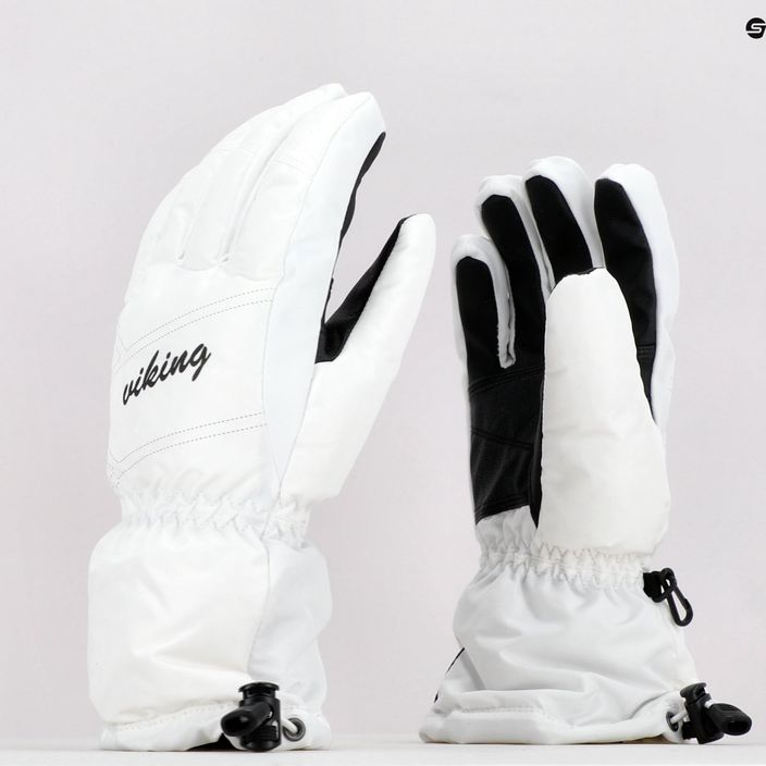 Dámske lyžiarske rukavice Viking Strix Ski white 112/18/6280/01 9