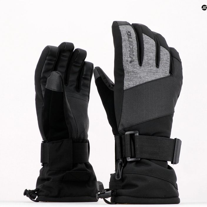 Dámske lyžiarske rukavice Viking Eltoro black/grey 161/24/4244 9