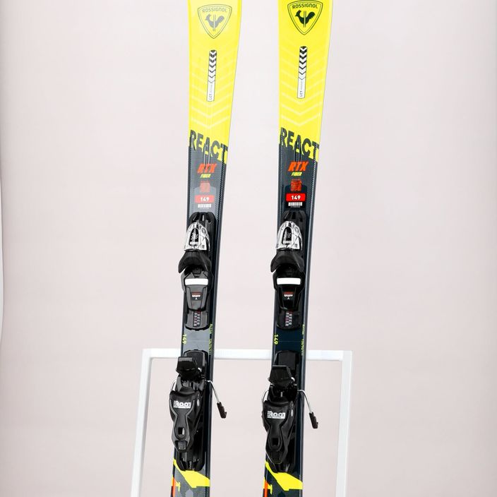 Zjazdové lyže Rossignol React RTX + Xpress 10 GW yellow/black 13