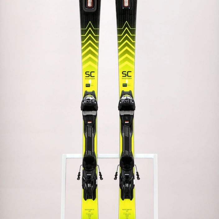 Zjazdové lyže Völkl Racetiger SC Black+VMotion 1 GW black/yellow 12261/6562U1.VA 12