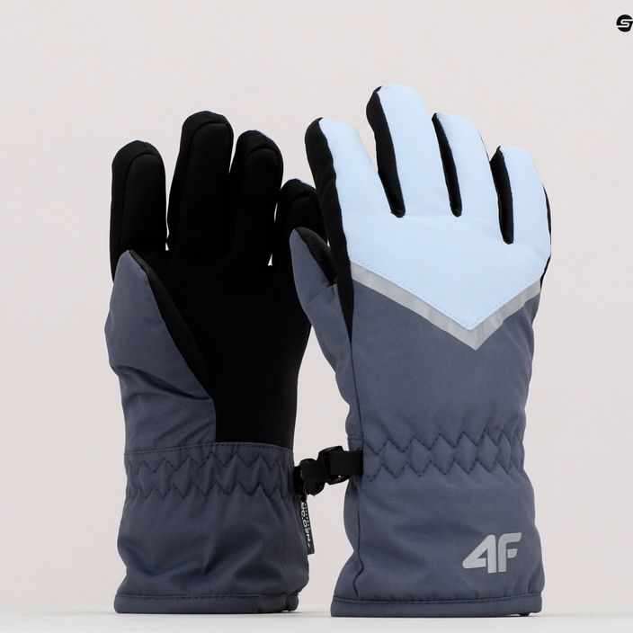 Detské lyžiarske rukavice 4F modré 4FJAW22AFGLF039 10