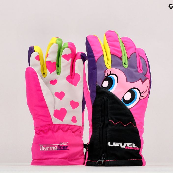 Level Lucky detské rukavice na snowboarding ružové 4146 7