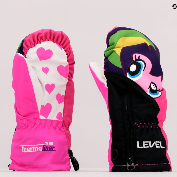 Level Lucky Mitt detské rukavice na snowboarding ružové 4146 5