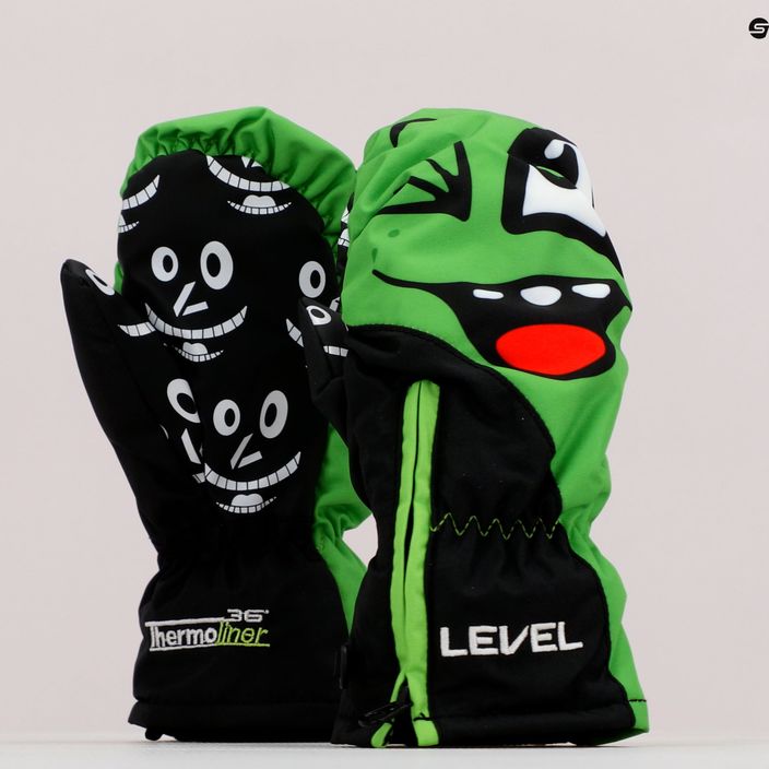 Detské rukavice na snowboard Level Lucky Mitt zelené 4146 5