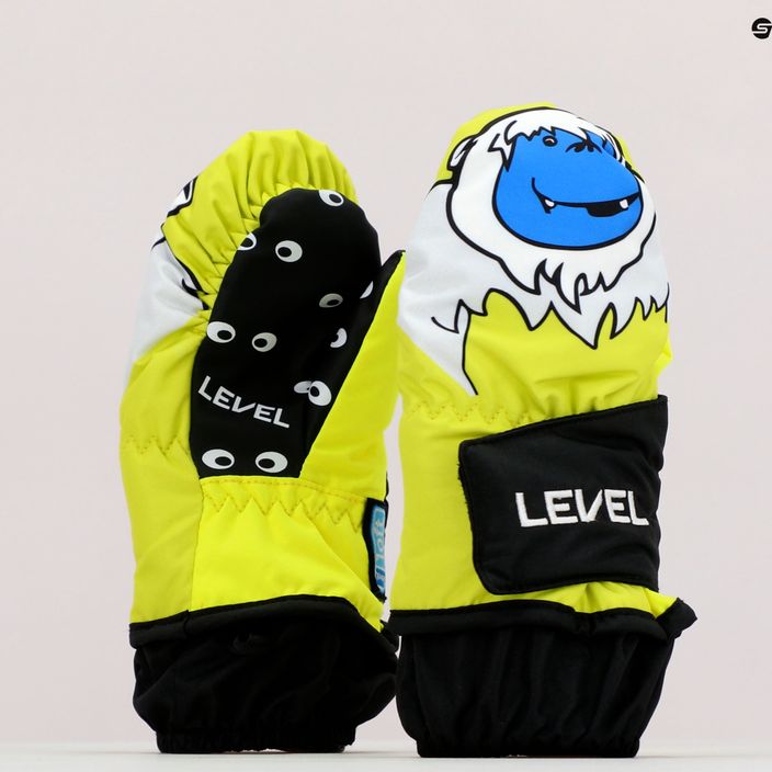 Detské snowboardové rukavice Level Animal Mitt modré/červené 4174 5