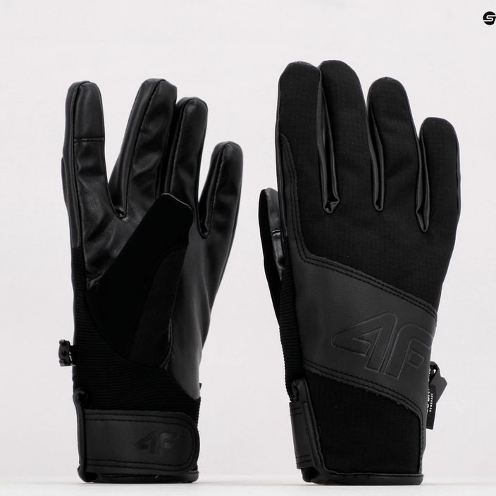 Pánske lyžiarske rukavice 4F čierne H4Z22-REM004 11
