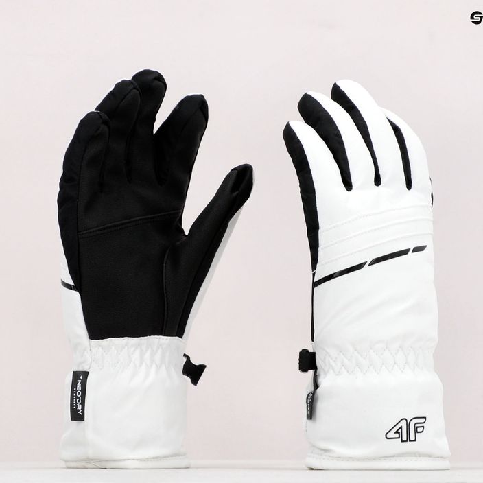 Dámske lyžiarske rukavice 4F biele H4Z22-RED002 10