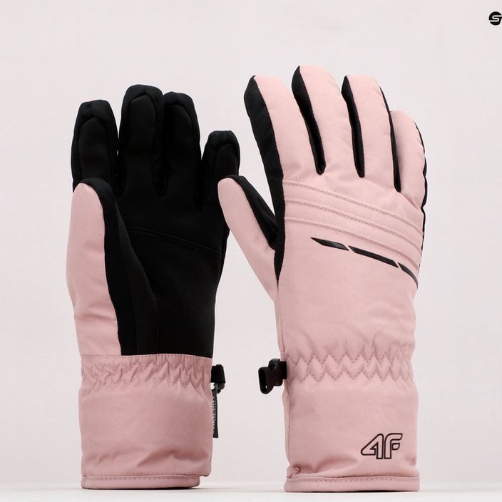 Dámske lyžiarske rukavice 4F ružové H4Z22-RED002 10