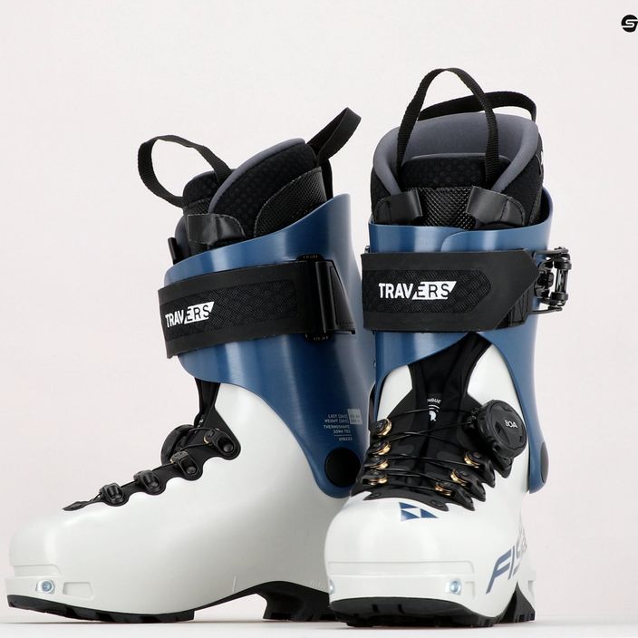 Dámske lyžiarske topánky Fischer Travers TS bielo-modré U18222 14