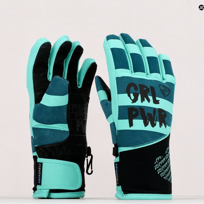 Detské lyžiarske rukavice ZIENER Liwa AS PR modré 81997 9