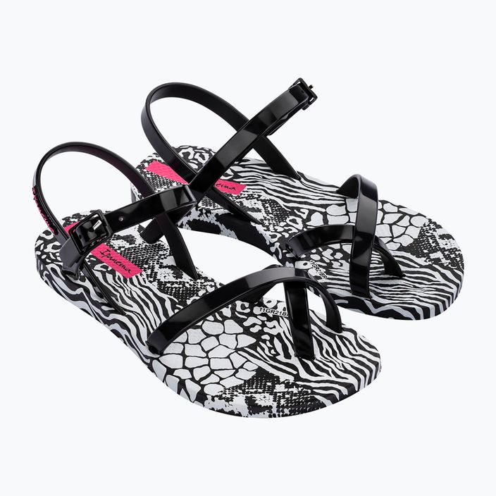 Detské čierno-biele sandále Ipanema Fashion Sand VIII 8