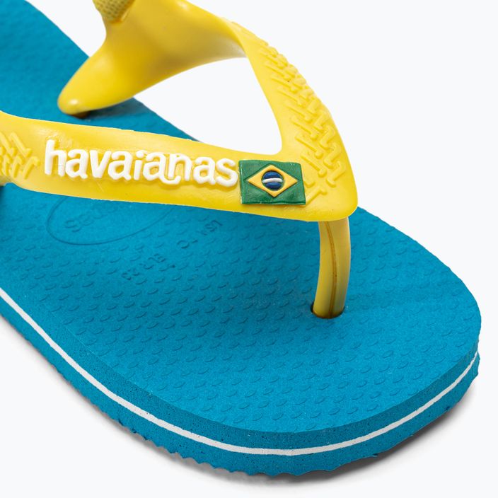 Havaianas Baby Brasil Logo II žabky white/blue/green/yellow 7