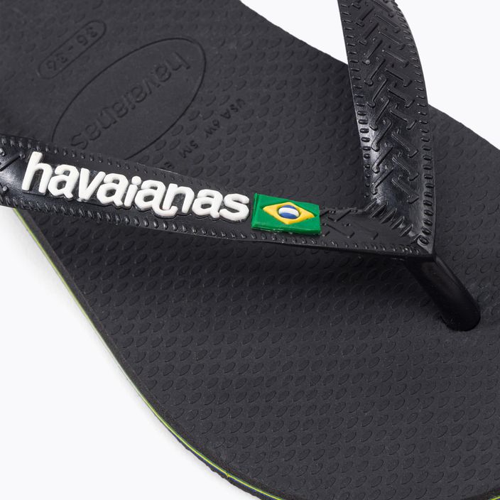 Havaianas Brasil Logo žabky čierne H4110850 7