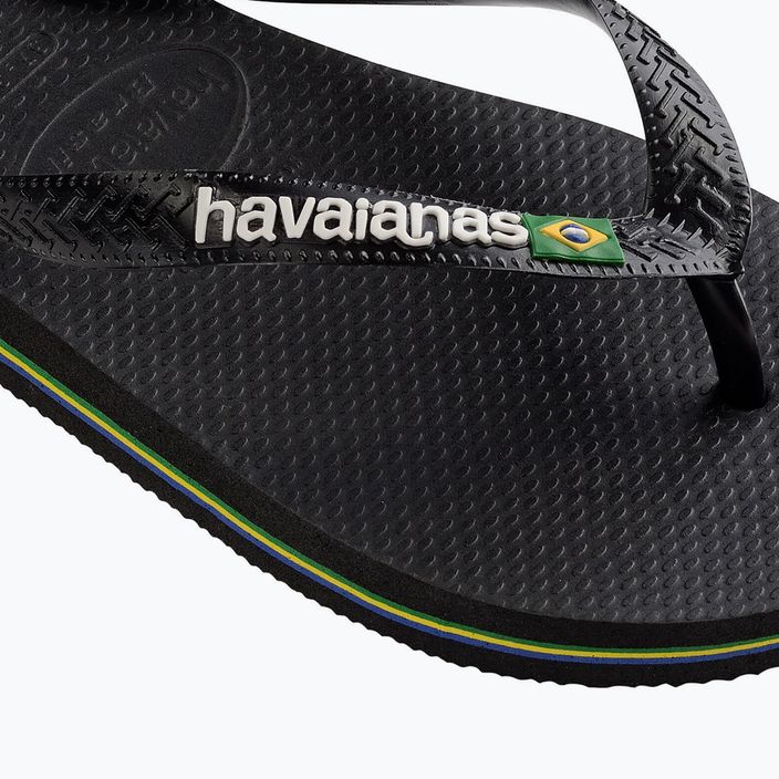 Havaianas Brasil Logo žabky čierne H4110850 12
