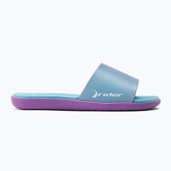 Dámske žabky RIDER Splash III Slide blue-purple 83171 2