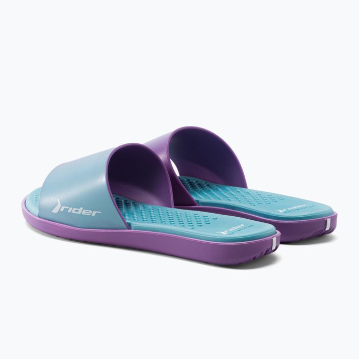 Dámske žabky RIDER Splash III Slide blue-purple 83171 3
