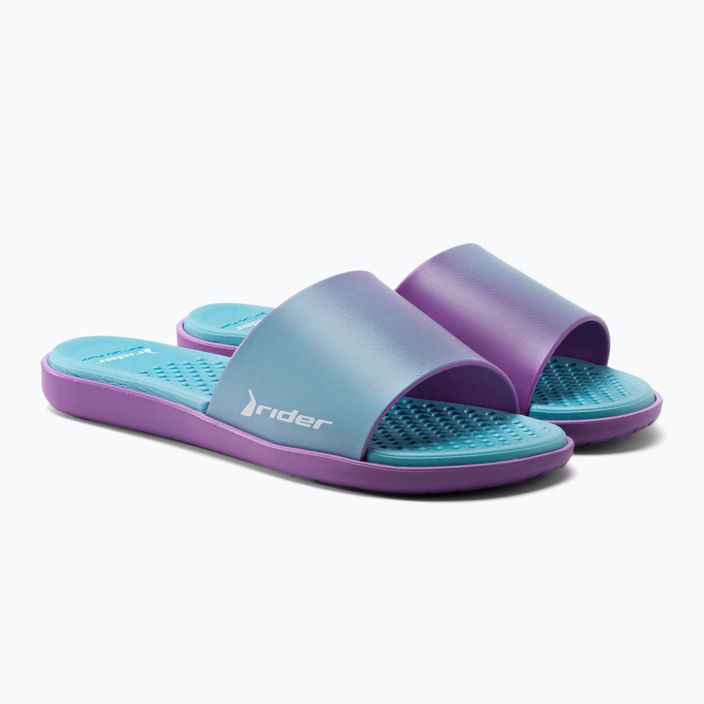Dámske žabky RIDER Splash III Slide blue-purple 83171 5