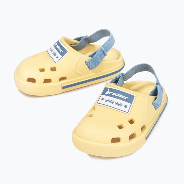 RIDER Drip Babuch Ki detské sandále žlto-modré 10