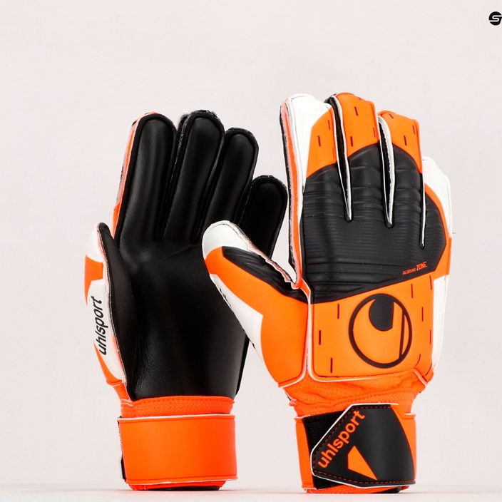 Uhlsport Soft Resist+ Flex Frame brankárske rukavice oranžovo-biele 1112741 9