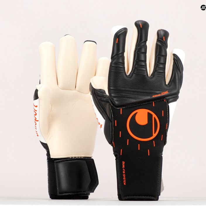 Uhlsport Speed Contact Absolutgrip Finger Surround brankárske rukavice čierno-biele 1112631 9