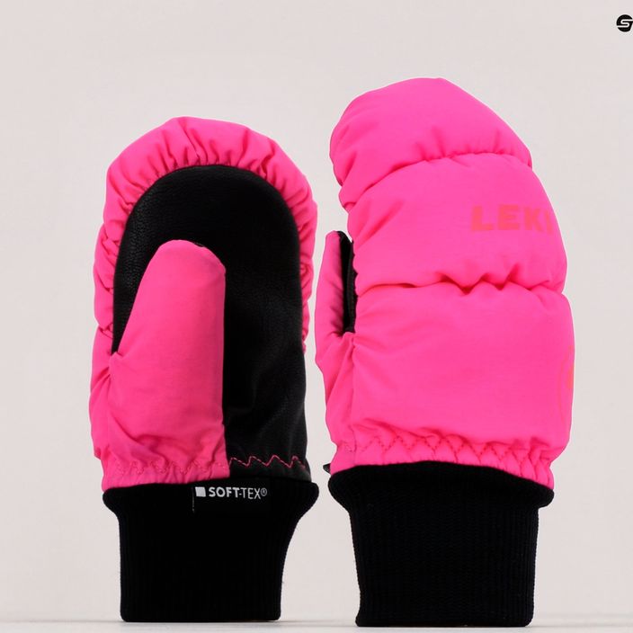 Detské lyžiarske rukavice LEKI Little Eskimo Mitt Short pink 650802403030 9