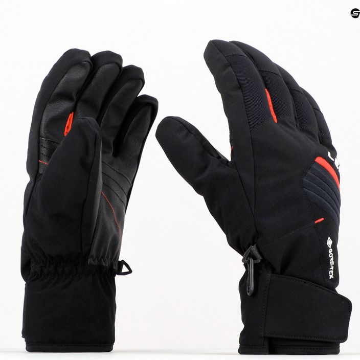 Lyžiarske rukavice LEKI Spox GTX black/red 650808302080 10