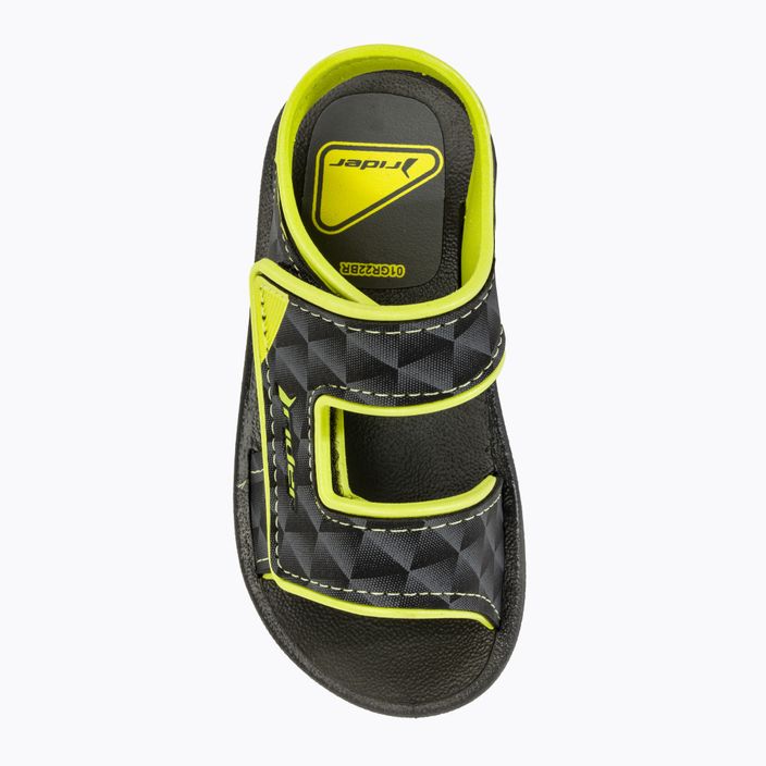Detské sandále RIDER Basic Sandal V Baby black/neon yellow 5