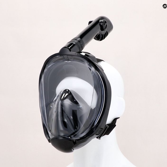 Šnorchlovací set AQUASTIC Fullface maska + plutvy čierna SMFA-01SC 23